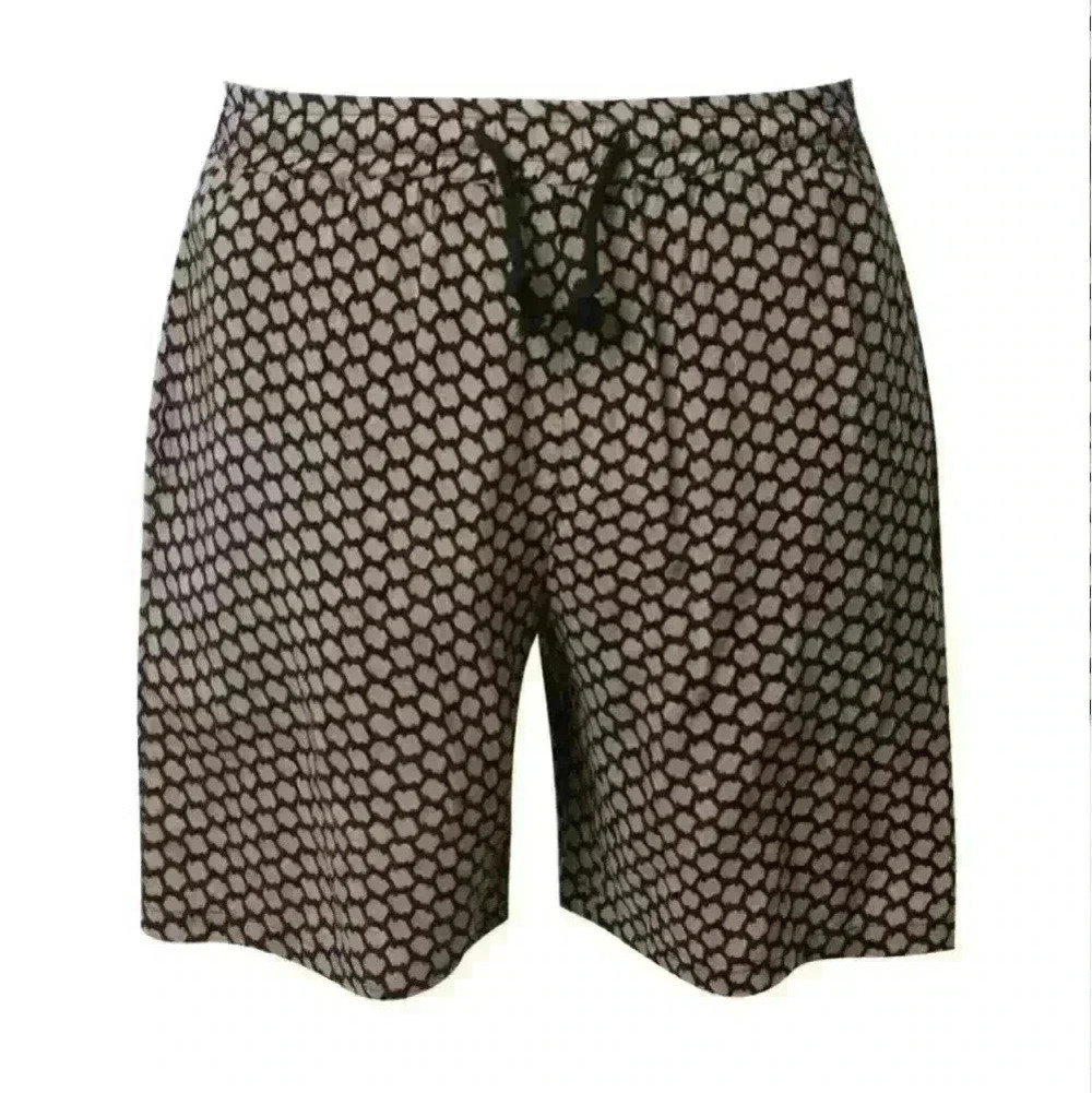 Boohoo MAN Tribal Print Drawstring Waist Shorts